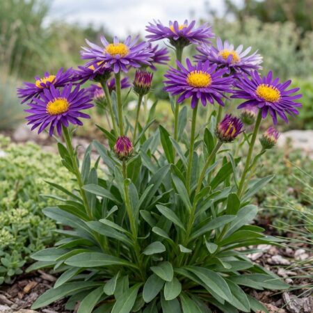 Alpi aster 'Dunkle Schöne' P12